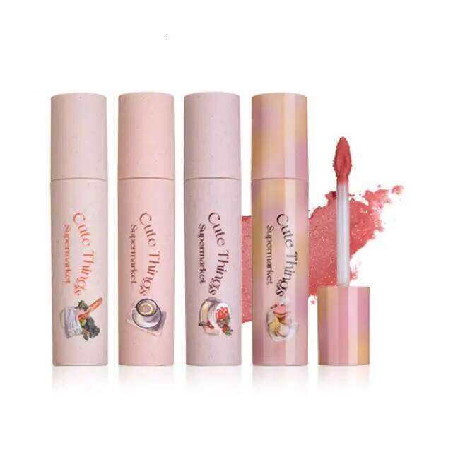 FLORTTE Beauty Milk Cake Cream Cute Things d Matte Fine Glitter Lip Glaze Liquid Lipstick Makeup Women Cosmetics X250702