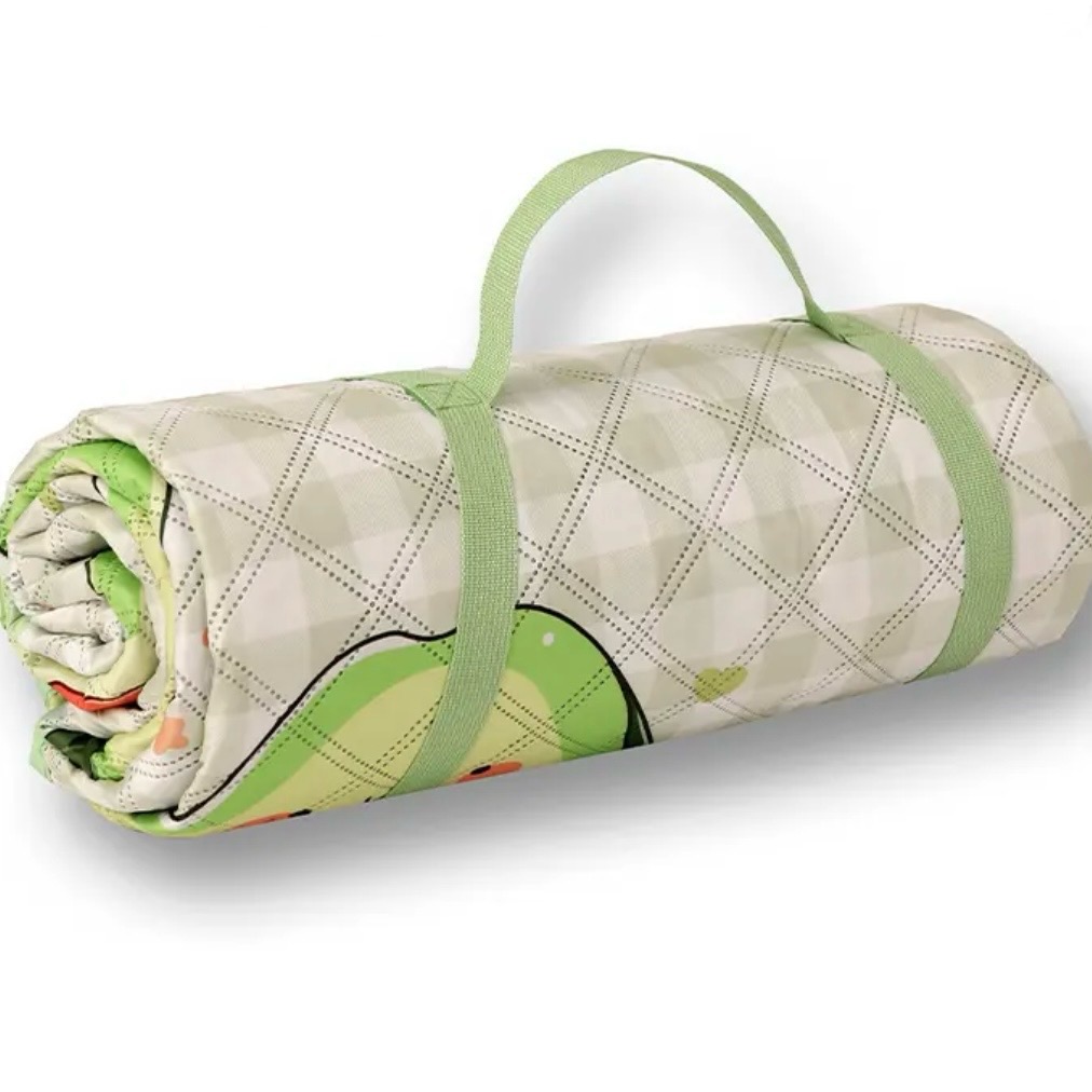 Camping picnic mat outdoor supplies portable thick more durable waterproof oxford cloth fun ground mat Super Cute Avocado