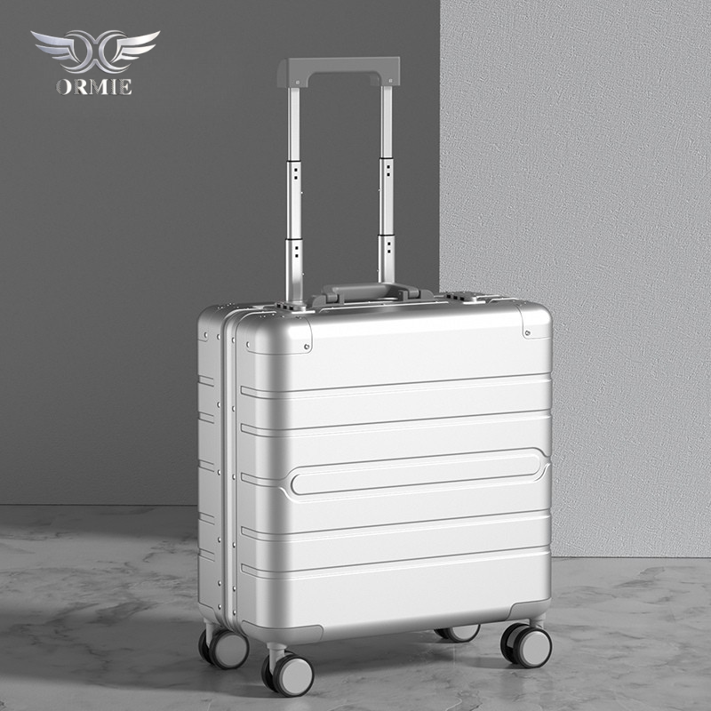 All Aluminum Magnesium Alloy Luggage - High-End Business Travel Suitcase Set with 20 Inch Boarding Case & 24 Inch Main Bag