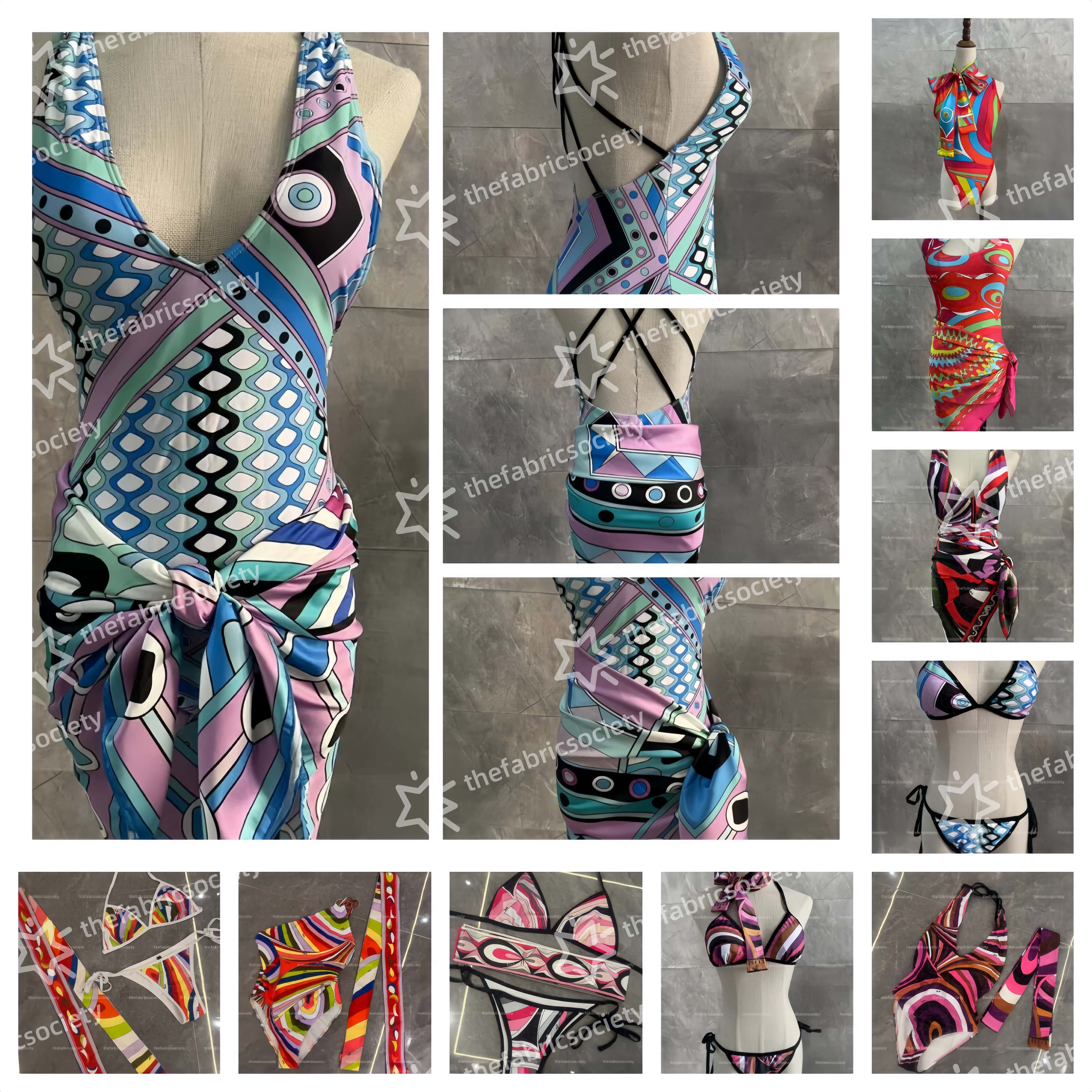 Women's Swimwear Vintage Women One Piece Swimsuit Designer Bathing Suit Beach Dress Cover Up Luxury Surf Wear Summer Beachwear 596e