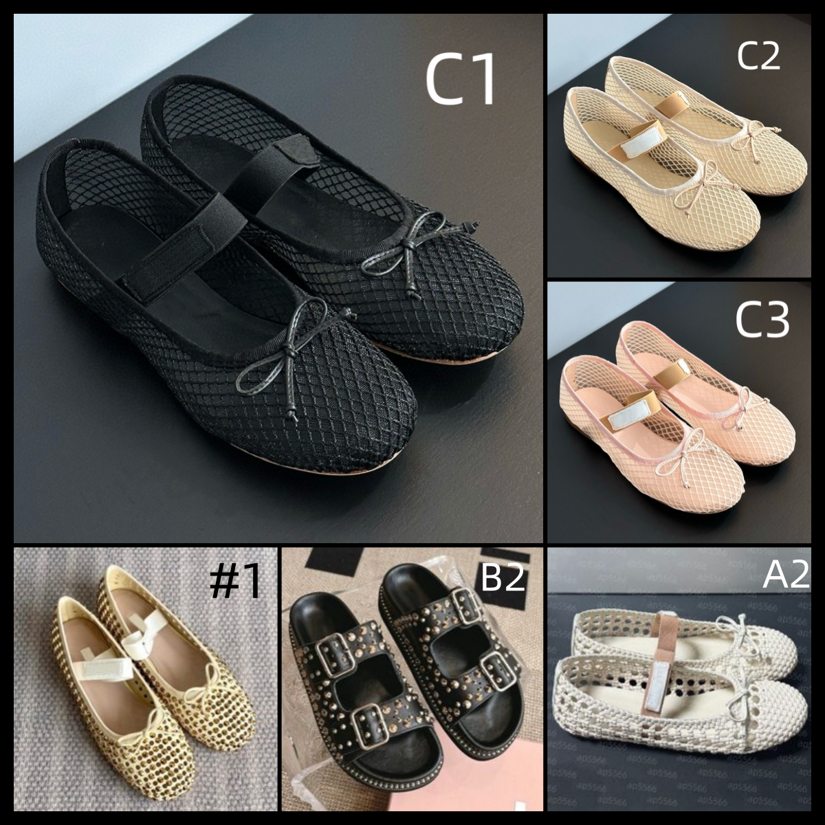 (Order by pic in opt, not by desc)Women's Stylish Diamond-encrusted Ballet Flats Comfortable shoes Versatile Summer Footwear