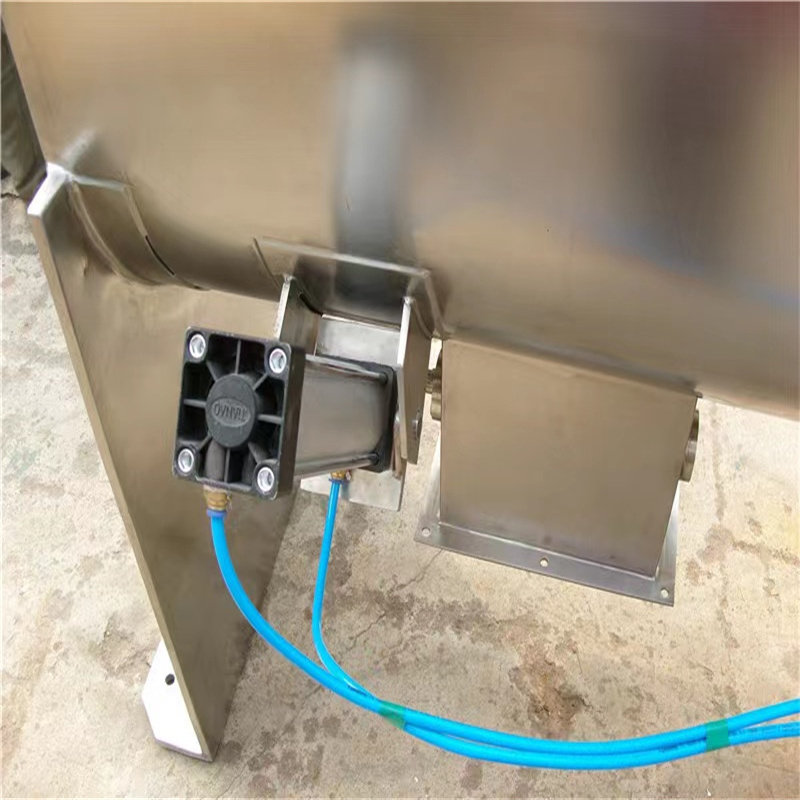 Durable Stainless Steel Two-Belt Conveyor System with Adjustable Speeds for Optimal Material Blending