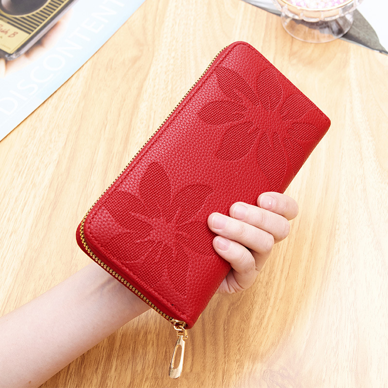 Designer Wallet 2025 Women's Wallet Female Style High-end Long Clutch Single Zipper Large Capacity Coin Luxury Bag Purse Phone Bag Horizontal Ver