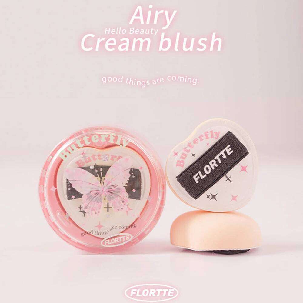 Flortte Airy Cream Long-lasting Brightening Natural Glow Contouring ple Blush d X250702