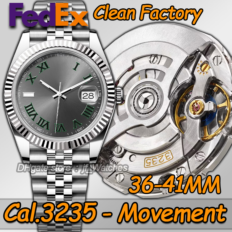 Mens Men Designer Watches Top Quality Date Just 41MM With Box Clean Factory Automatic Cal.3235 Movement Sapphire Luminous Diving 100M Watch