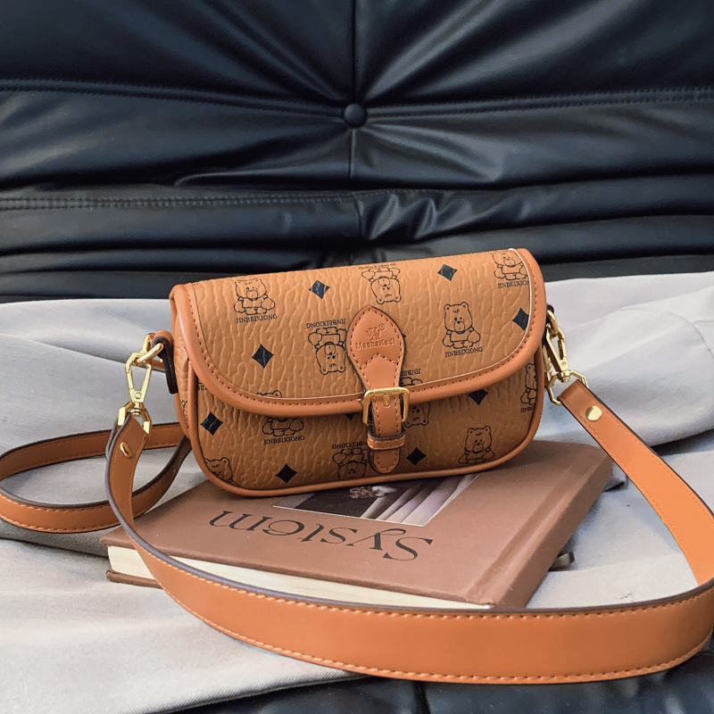 Free shipping designer High-end Sense Bag for Women 2025 New Vintage Print Small Square Bag Textured Women Bag Single Shoulder Bag Crossbody Bag Trend