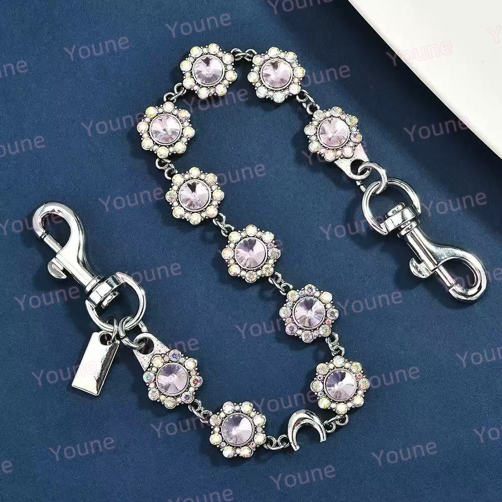 s designer lanyards Co ch Elliptical carved water dia buckle keychain for men women key chain charm bag keyring fashion Bag Parts Accessories