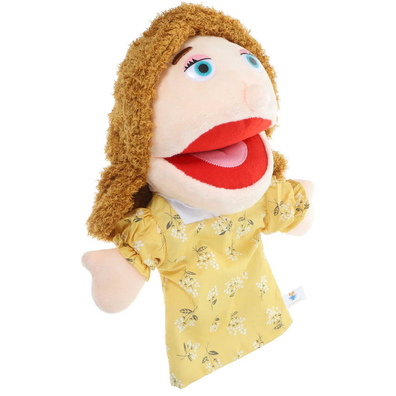 Family Hand Puppet Puppets Storytelling Plaything Kids Interactive Toy Child W250703