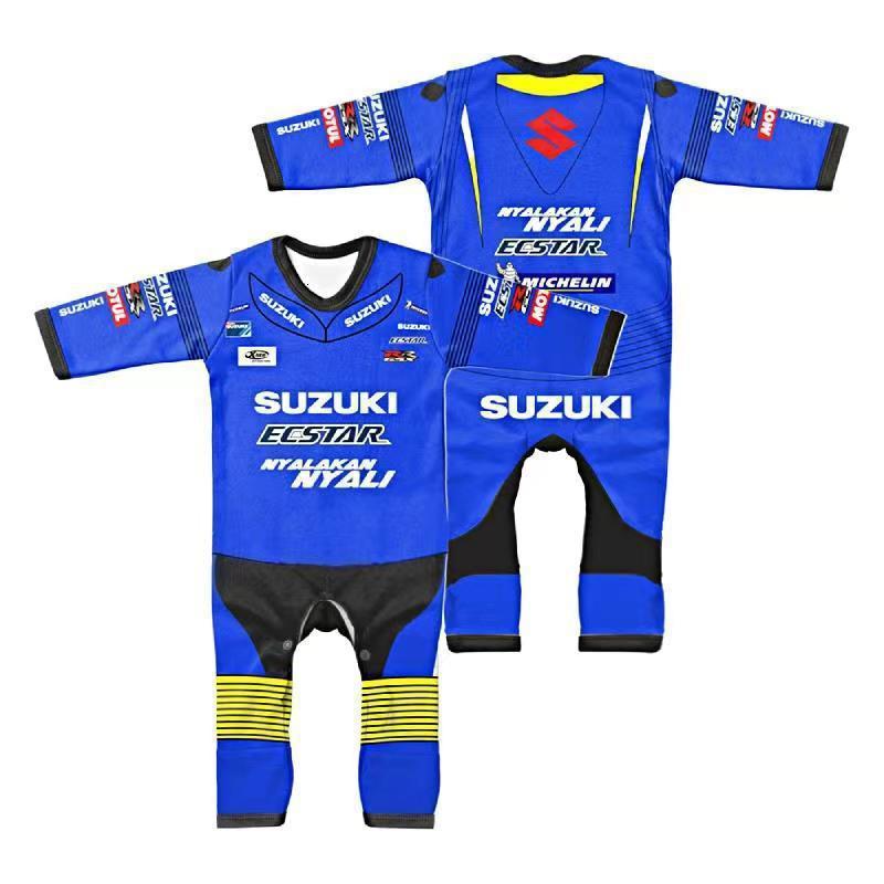 Selling Cotton Quick Drying Breathable Jumpsuit MOTO GP Outdoor Extreme Sports Baby Cycling Wear Crawling Clothes 250115