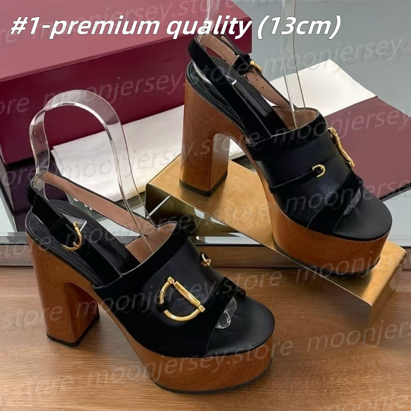 (go off picture not the description) 10A Premium Designer High Heel Sandals Women's Summer Holiday Slippers Slipsole Shoes 31776