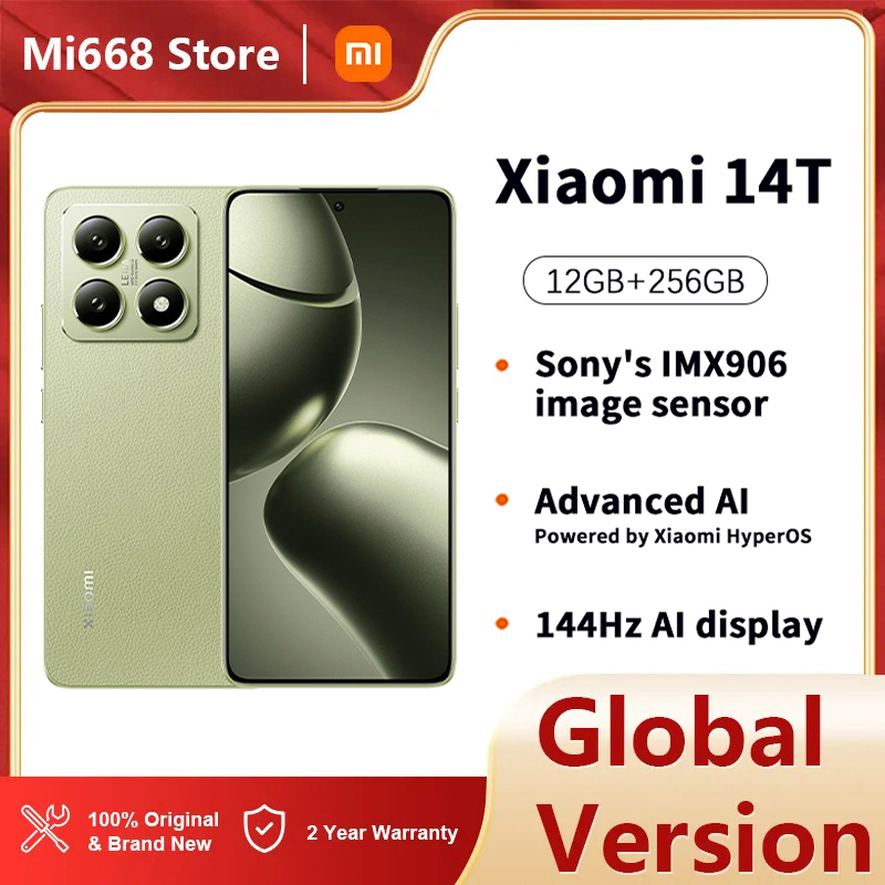 Xiaomi 14T 5G NFC,12+256GB,MediaTek Dimensity 8300-Ultra,50 Mp Camera,144 Hz AI Screen,5000 mAh Battery,Charger Not Included