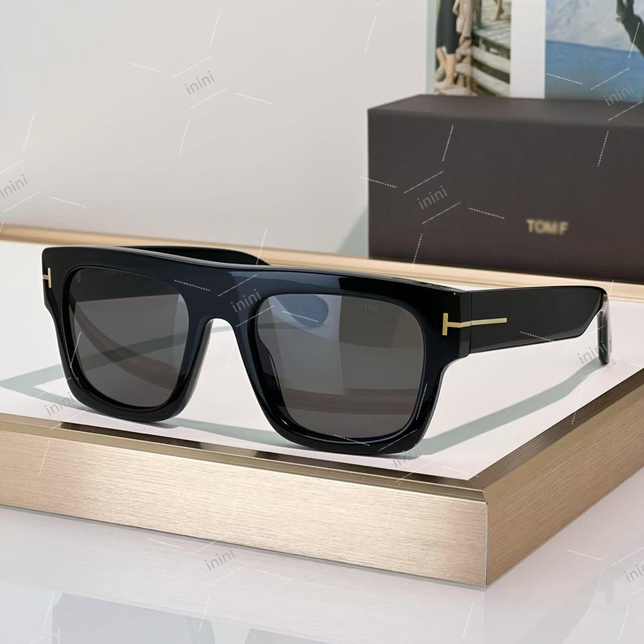 Ft 847 Sunglasses Designer Classic Plate Brand for Official Website 1:1 Box High Beauty Outdoor Travel tom''fordd''ford''L0ZB