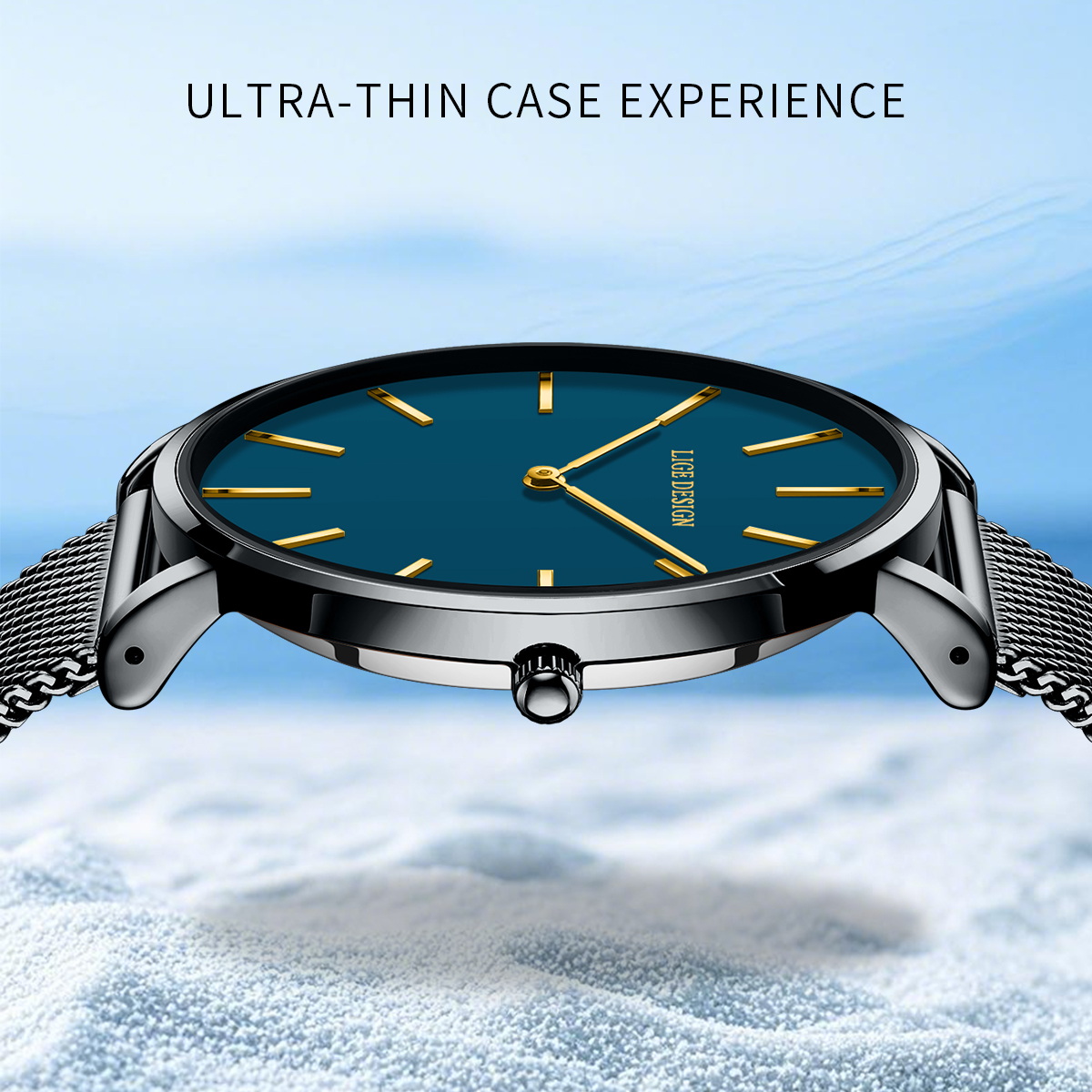 LIGE watch men's universal watch men's and women's same holiday gifts High-end watches, waterproof watches