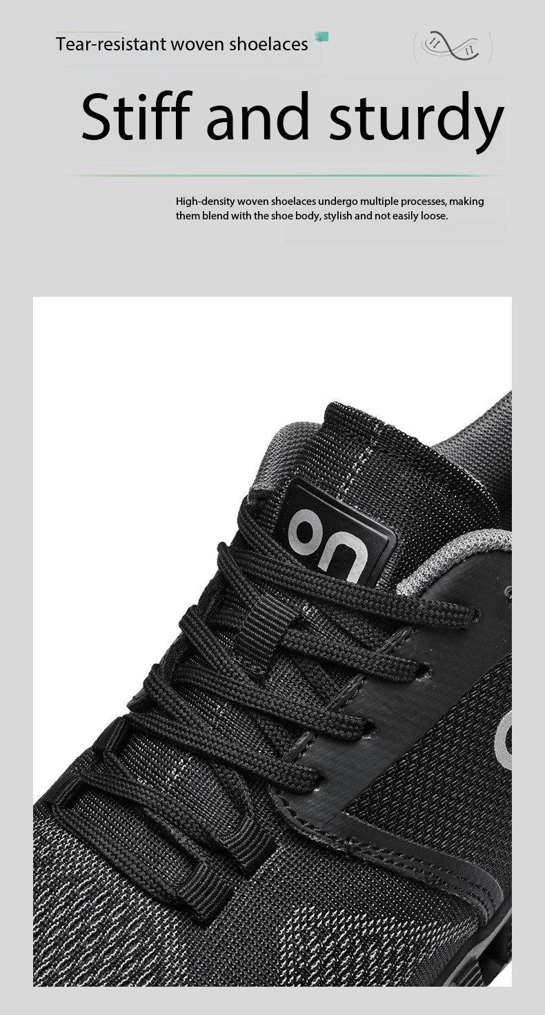 Men's lightweight fashionable sports shoes, spring and summer low top fly woven mesh fabric, breathable retro casual running shoes