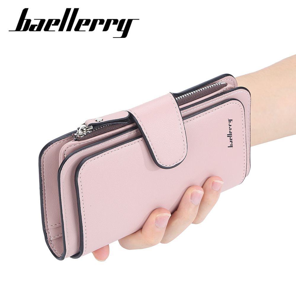 Designer Wallet Baellerry Women's Wallet 70% Off Long Korean Luxury Bag Style Multi-card Slot Zipper Wallet Fashion Buckle Women's Clutch