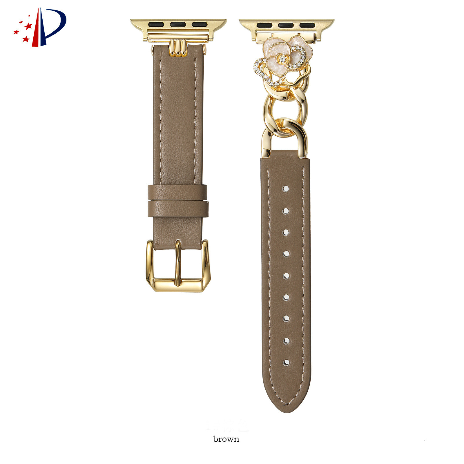 Comfortable leather strap compatible with iWatch strap 38mm 40mm 41mm 42mm 44mm 45mm 49mm handmade strap 250703