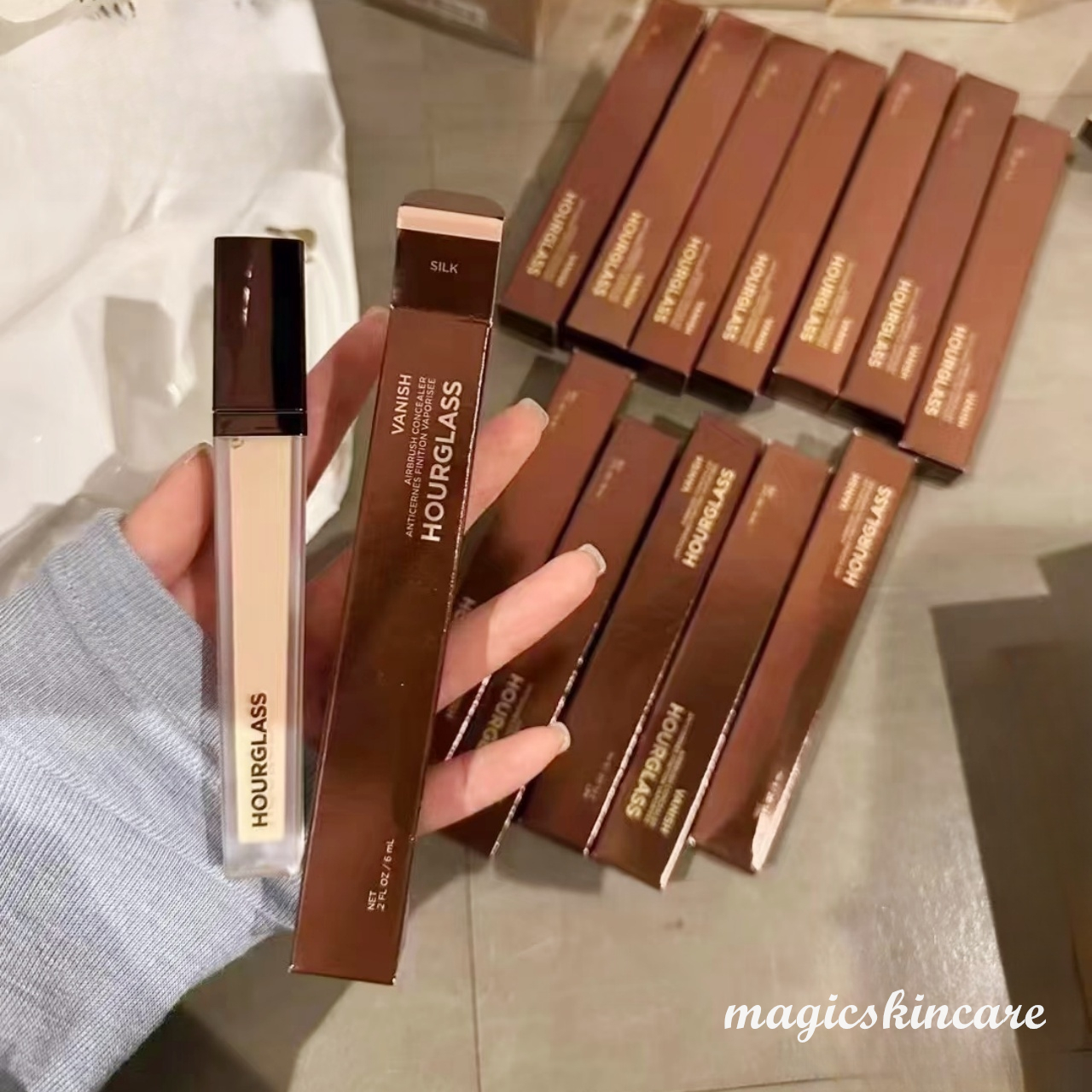 Promotion Makeup Hourglass Vanish Concealer Fawn/Oat/Silk/Birch/Cream/Cotton/Creme 6ml AirBrush Concealers Foundation Face Cosmetics