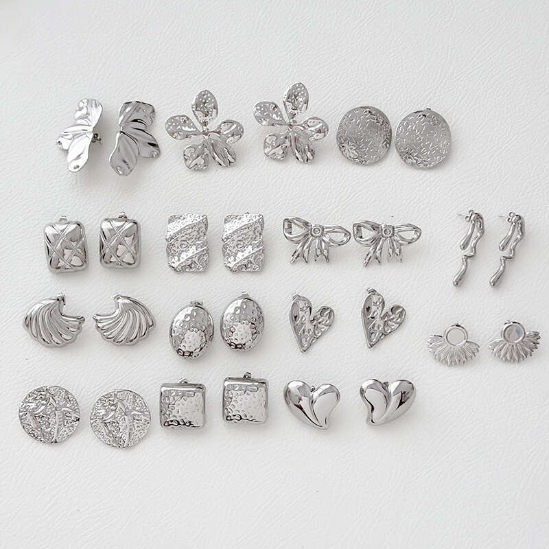 Professional Stainless Steel Hydraulic Earrings for Women Elegant Office Jewelry for Square Round Face Shapes - view 4