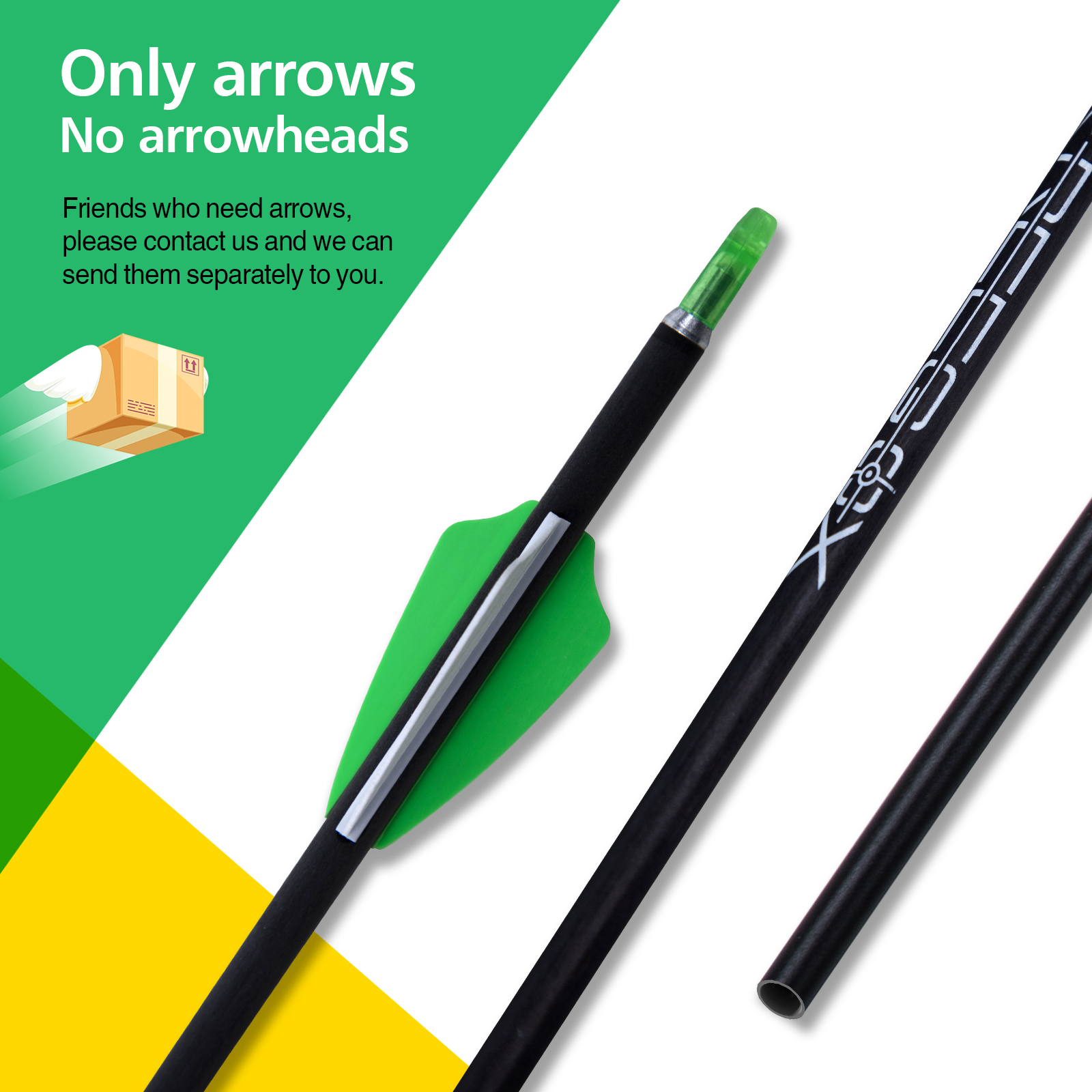 Targeting Arrows without Arrowheads Carbon Archery Arrows 4.2mm Practice Arrows for Recurve Bow & Compound Bow Spine 350-1500 Arrows (12Pcs) 31inch