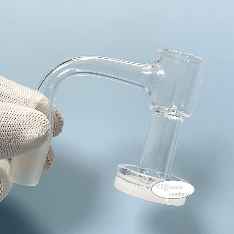Tariff Free - 4mm Thick Opaque Bottom Terp Slurper Quartz Banger For Glass Dab Rig Water Bong 14mm Male Joint