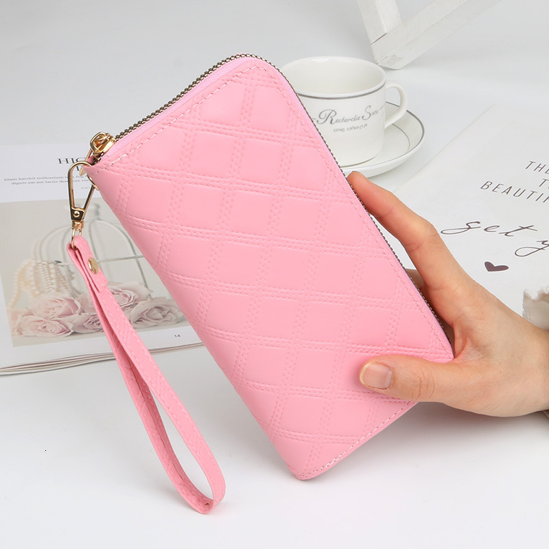 Designer Wallet New Quilted Women's Wallet Long Casual Phone Bag Zipper Bag Multi-card Slot Luxury Bag Large Capacity Clutch Wallet