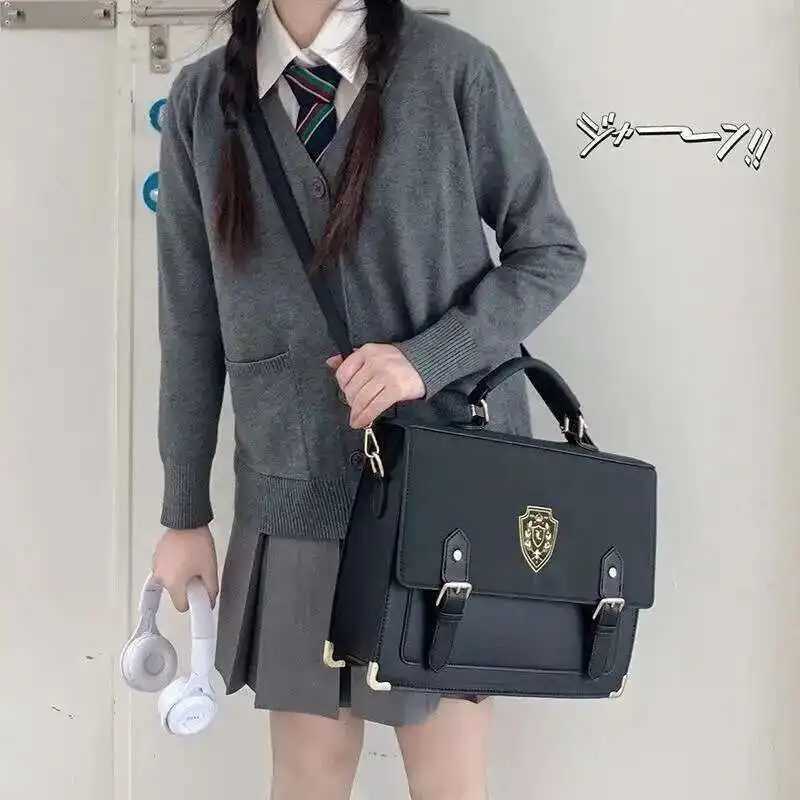 Y2K Japanese Preppy Aesthetic Fashion Women Casual Backpacks Solid Color s School Handbag Cute Simple Shoulder Crossbody Bag Z250702