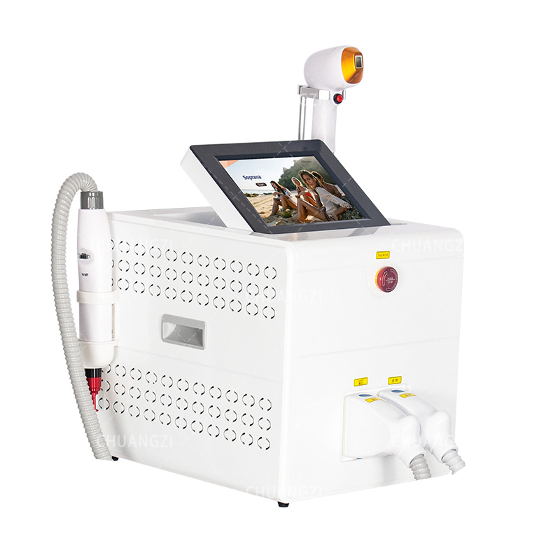 2-in-1 Titanium Ice Platinum 808 Diode Laser Hair Removal and Picosecond Laser Tattoo Melanin Removal Salon High Power