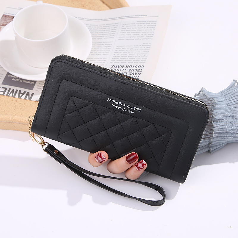 Designer Wallet Women's Wallet Long Style 2025 New Versatile Fashion Single Zipper Luxury Bag Large Capacity Multi-functional Clutch Purse Trendy