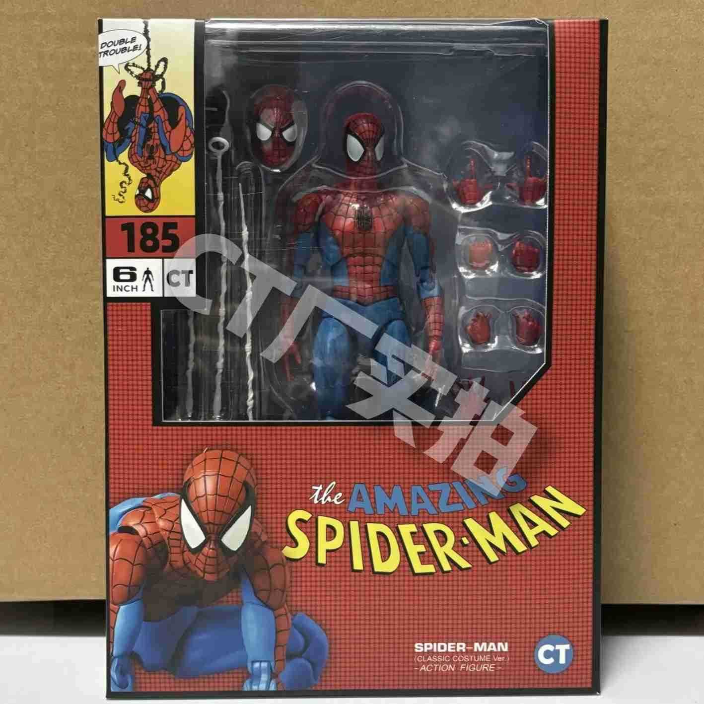 Disney New CT Toys Spiderman Mafex 185 Classic Costume Ver Miles Morales 2099 Spider-Man Anime Action Figure Christmas Gifts Toys W250710