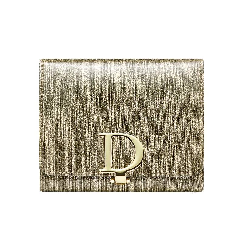 Designer Wallet Factory Luxury bag Direct Sale Banyanu New D-Buckle Genuine Leather Women's Wallet Short Cowhide 70% off Handheld Money Clip Coin