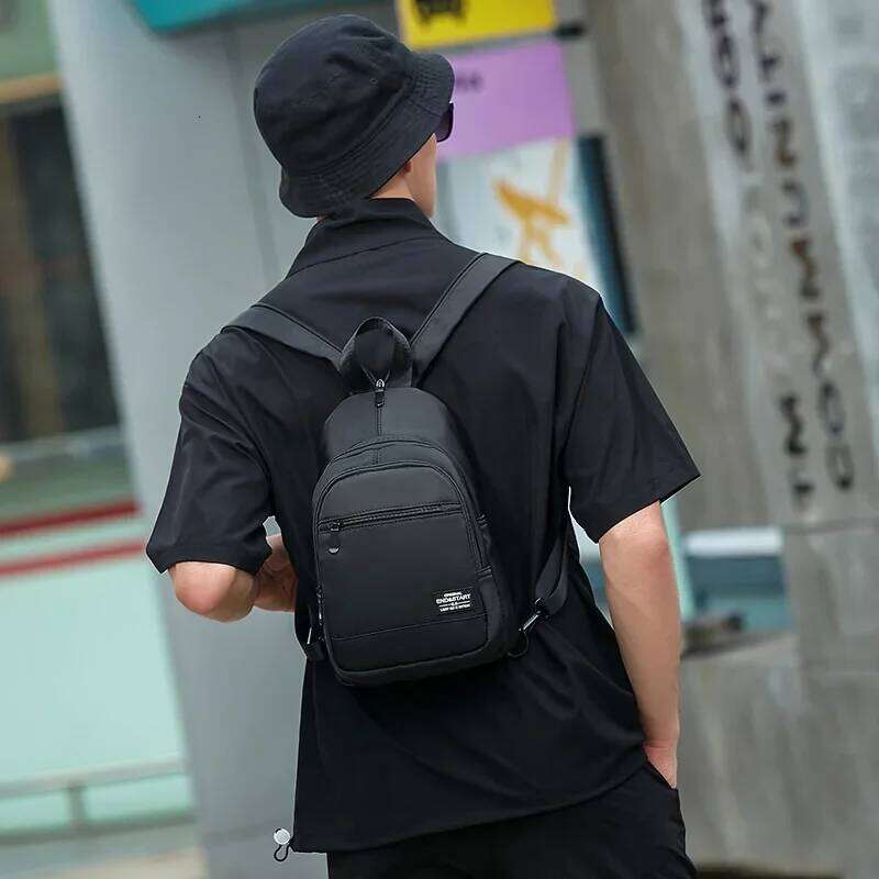 Casual Mini Men's Multifunction Lightweight Outdoor Backpacks Travel Small Backpack Men Chest Shoulder Bag