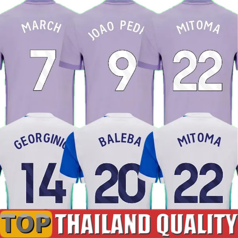 25 26 MARCH MITOMA BHAFC Brightons soccer jerseys 2025 2026 JOAO PEDRO Seagulls football shirts ENCISO CAICEDO ESTUPINAN FERGUSON BRIGHTON FC WEBSTER Men kids kits