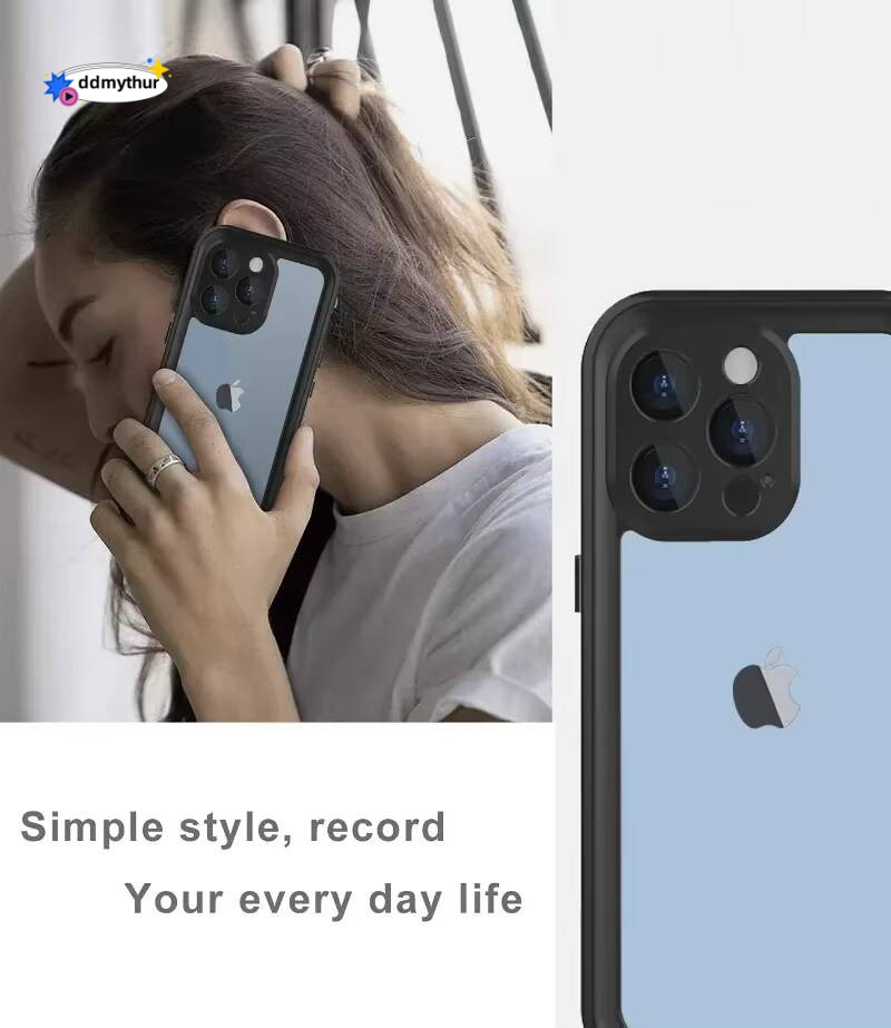 For iPhone 16 15 14 Plus 13 12 11 Pro XS Max XR IP68 Waterproof Phone Case Dustproof Diving Swim Surfing Cover Screen Protector ddmythur