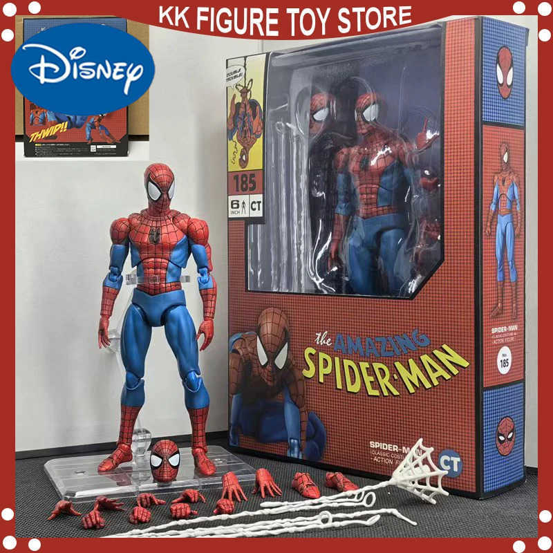 Disney New CT Toys Spiderman Mafex 185 Classic Costume Ver Miles Morales 2099 Spider-Man Anime Action Figure Christmas Gifts Toys W250710