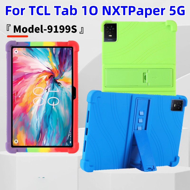 Luxury Four Thicken Corners Airbag Soft Silicone Stand Tablet PC Case For TCL Tab 10 NXTPaper 5G 10.4 11 Plus 10 Gen2