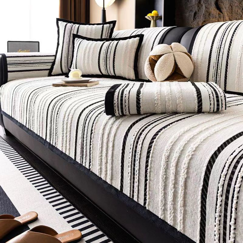 2025 Light Luxury High-End French Chenille Cushion All-Season Non-Slip Sofa Cover Slipcover