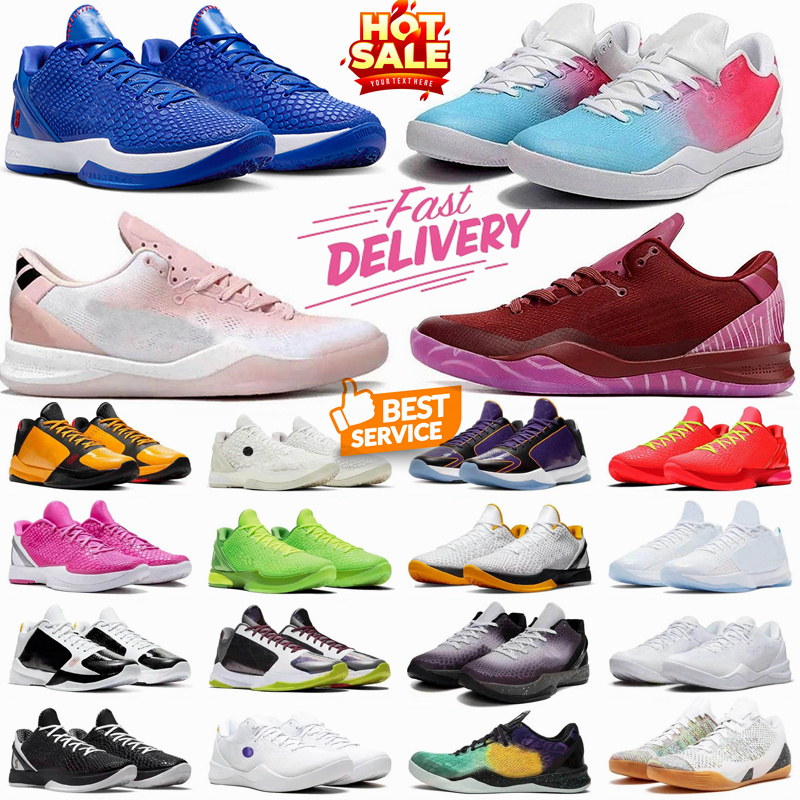 Free shipping Black Mamba 6 5 Protro Grinch Grinches Basketball Shoes 8 Eybl What The grey Dodgers Men mens Big Kids Size Trainers Outdoor Sports Sneakers