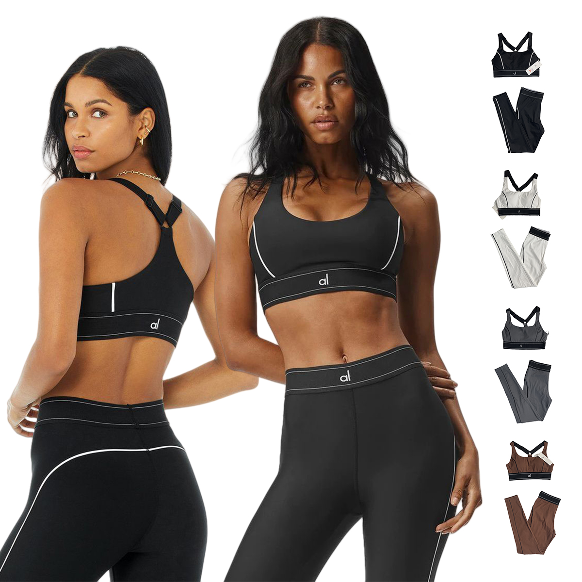 10A NEW Sports Set Yoga Sets Bra High Waist Shorts Workout Sets Summer Fitness Comfortable Clothes Gym Suits Outfit Active Wear Hot Sell alosetly women clothes suit