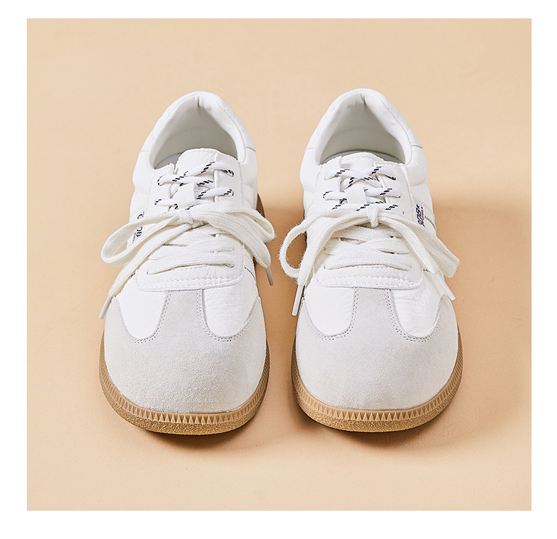 Retro German Training Shoes Women's Summer Breathable Women's Shoes Versatile White Shoes Casual Board Shoes Soft soled Sports Shoes