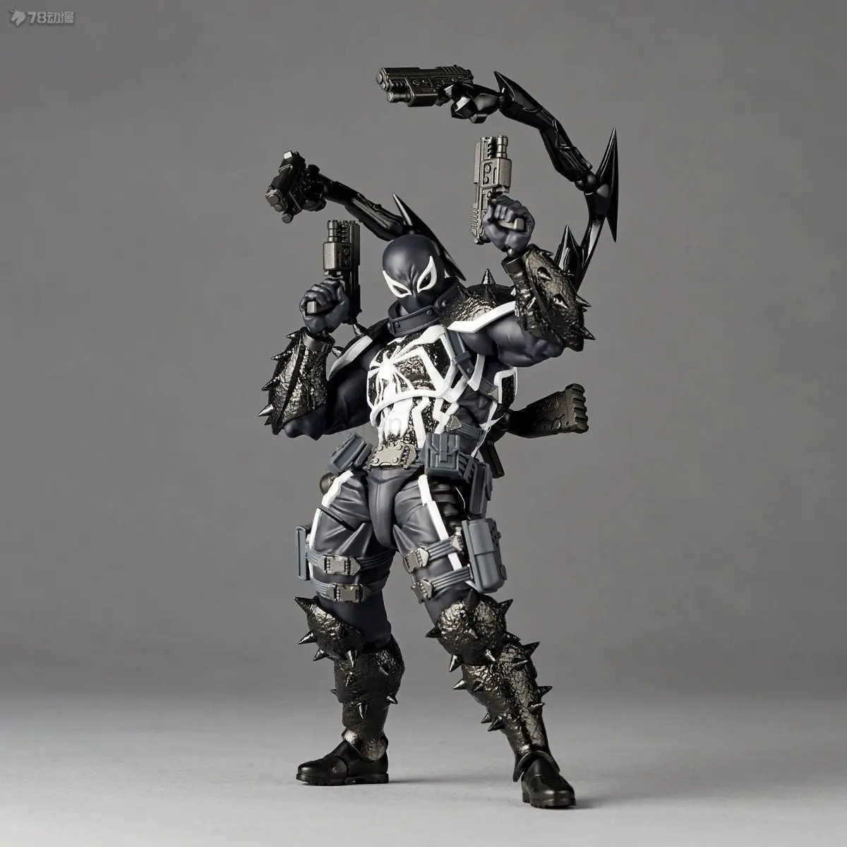Disney 2024 Agent Venom Action Figure CT Version Kaiyodo Anime Figurine Marvel PVC Movable Collection Eugene Thompson Ko Model Toy Gift W250710