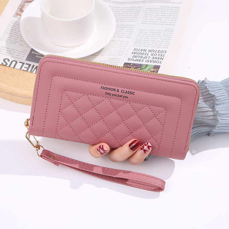 Designer Wallet Women's Wallet Long Style 2025 New Versatile Fashion Single Zipper Luxury Bag Large Capacity Multi-functional Clutch Purse Trendy
