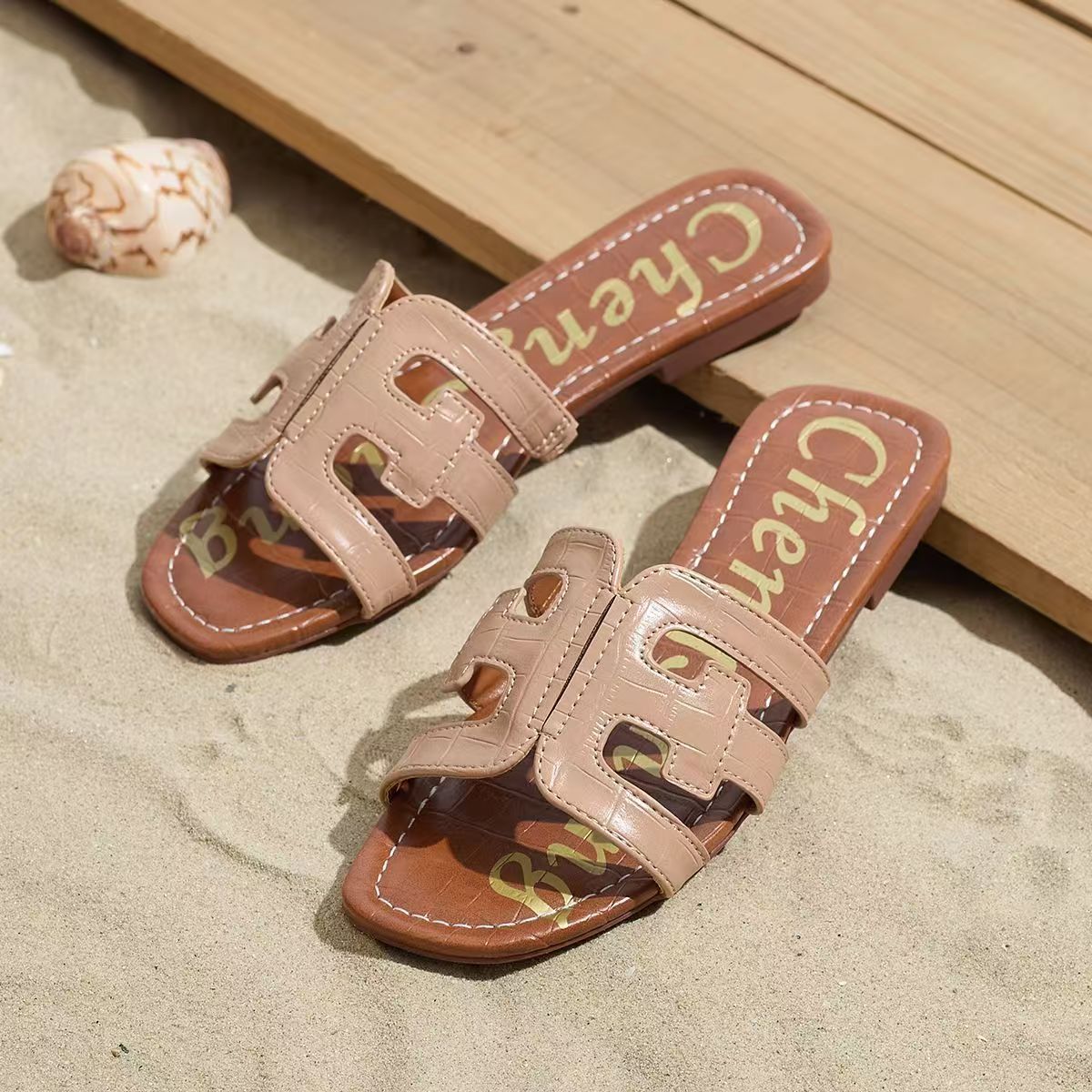 Designer sandals coach slippers bath leisure walking comfortable slide soft cotton slippers fashion Beach madam slippers luxu sandale New product