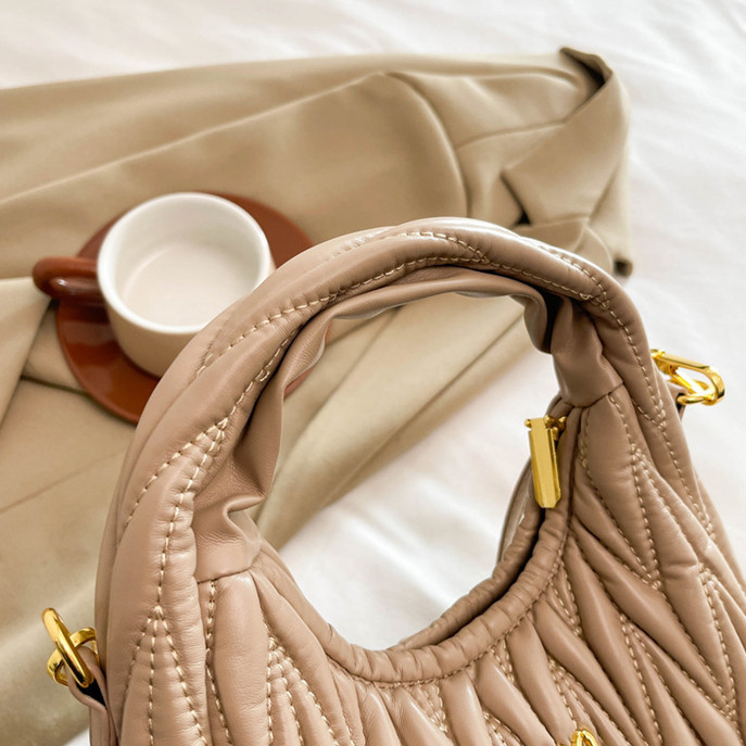 Luxury Designer Bag Top Quality Womens Shoulder Bag Armpit Bag Half Moon Bag Handbag Lines Single Shoulder Strap Portable Crossbody Bag Multifunctiona