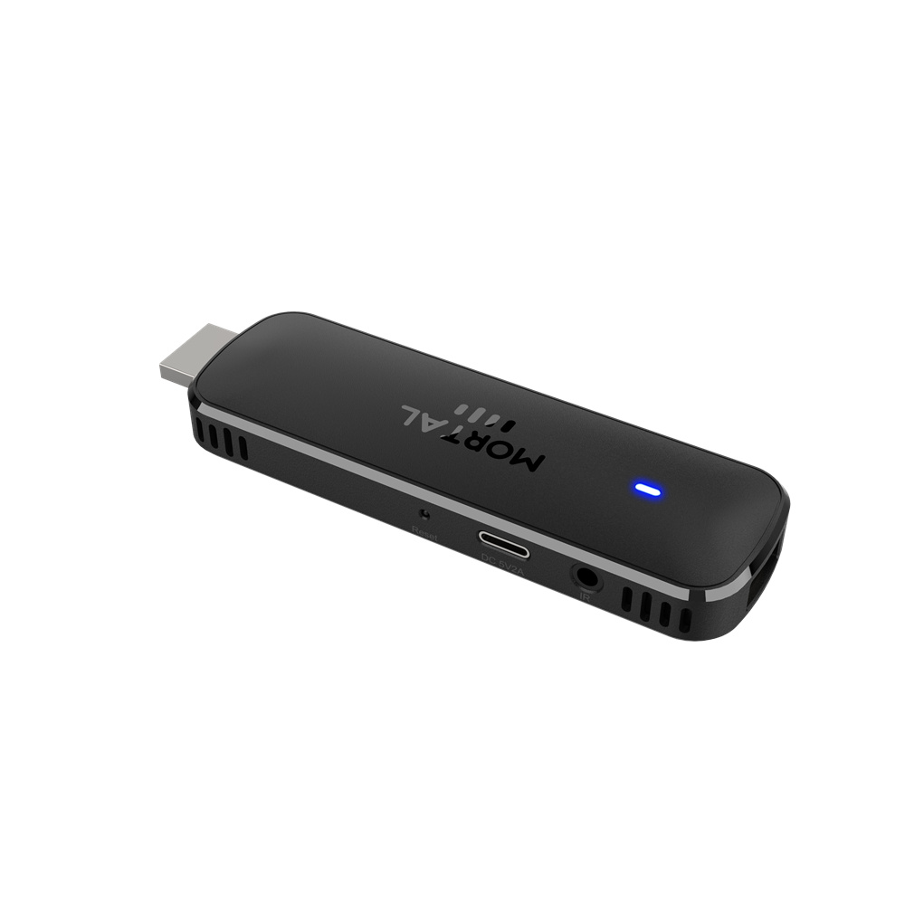 Global Version Android TV Stick Mortal Q8 Voice Remote Android14 8K4K Video Wifi6 2G 16G 2.4G/5GHZ DUAL WIFI BT VOICE remote TV box