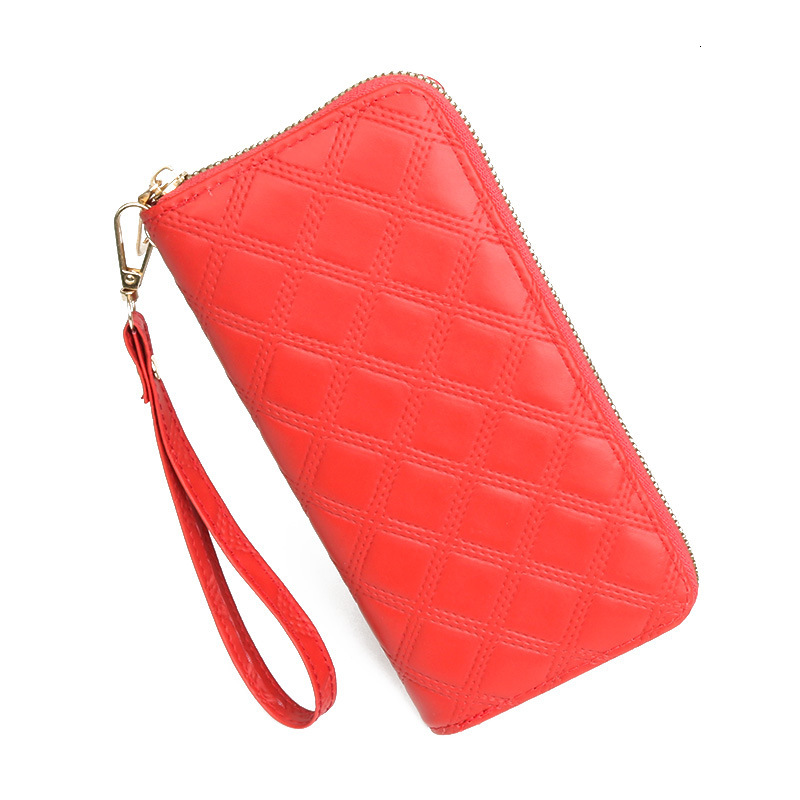 Designer Wallet New Quilted Women's Wallet Long Casual Phone Bag Zipper Bag Multi-card Slot Luxury Bag Large Capacity Clutch Wallet