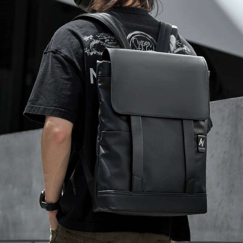 Travel Men Business School Waterproof Large Capacity Leather Backpack Casual PVC Bag For Manager Teenagers