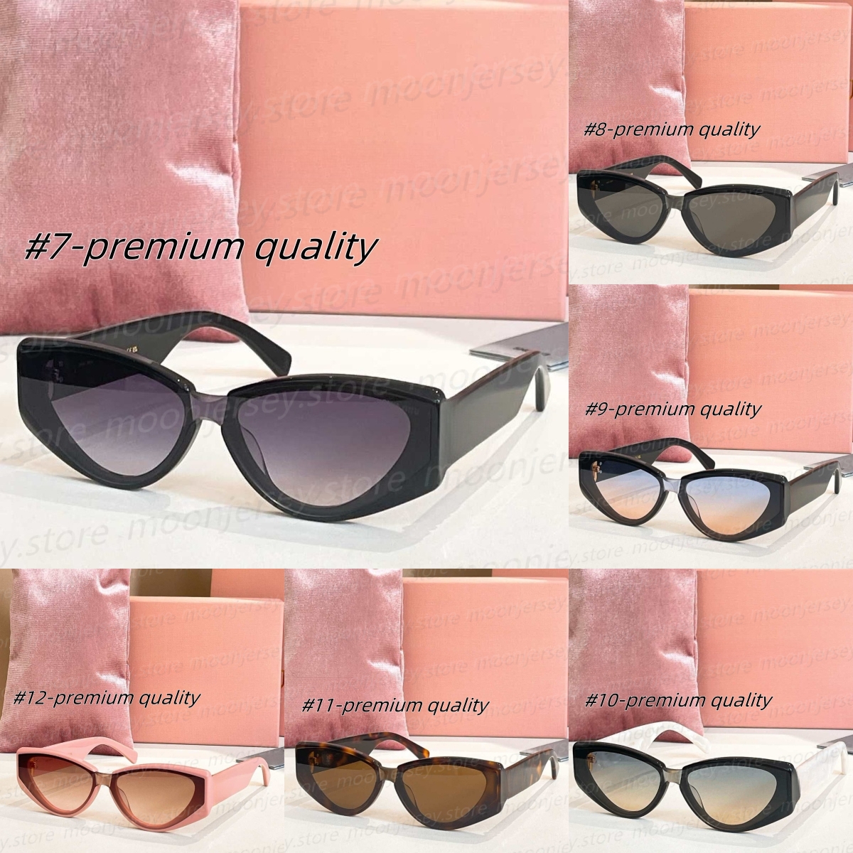 (go off picture not the description) 10A Premium Designer Sunglasses Women Men Sunscreen Sunglasses Couples' Accessories Festival Gifts 26227