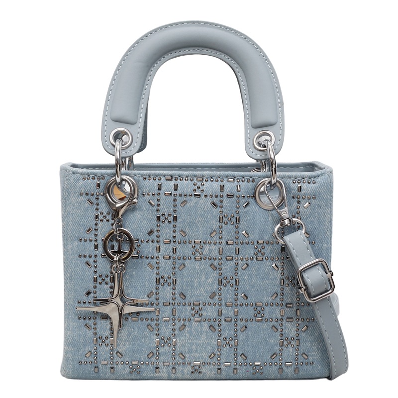 Designer Bag Luxury Bag Free Shipping Designer A Niche Women S With Inlaid And Shoulder Bag A Consort The Summer New Style Grid Fashion Water Dia Whit