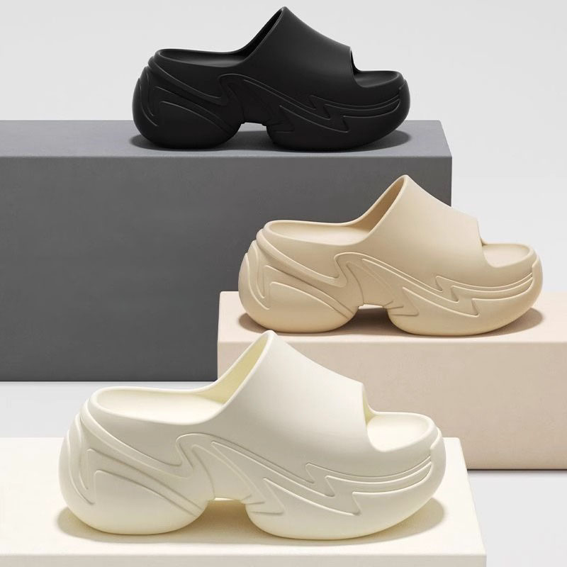 Desinger new Women's Summer Outdoor Thick - soled Height - increasing Slippers Fashionable Style Suitable for Dresses One - strap Casual Beach Sandals