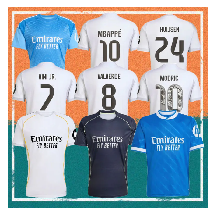 MBAPPE BELLINGHAM VINI JR MadrIdS 25 26 soccer jerseys MODRIC RODRYGO VALVERDE ENDRICK 2025 2026 Football Shirts